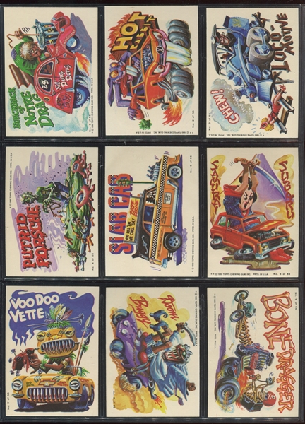 1980 Topps Weird Wheels Complete Set of (55) Cards
