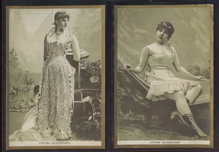 N446 D.E. Rose Imperial Cards Actresses/Gold Borders Lot of (4) Different