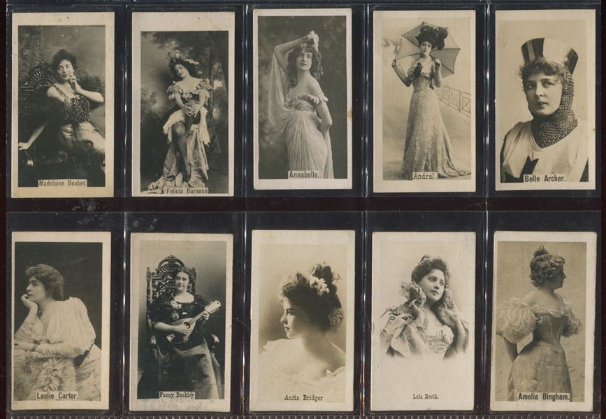 T401-2 American Tobacco Company Actresses Lot of (20) Cards