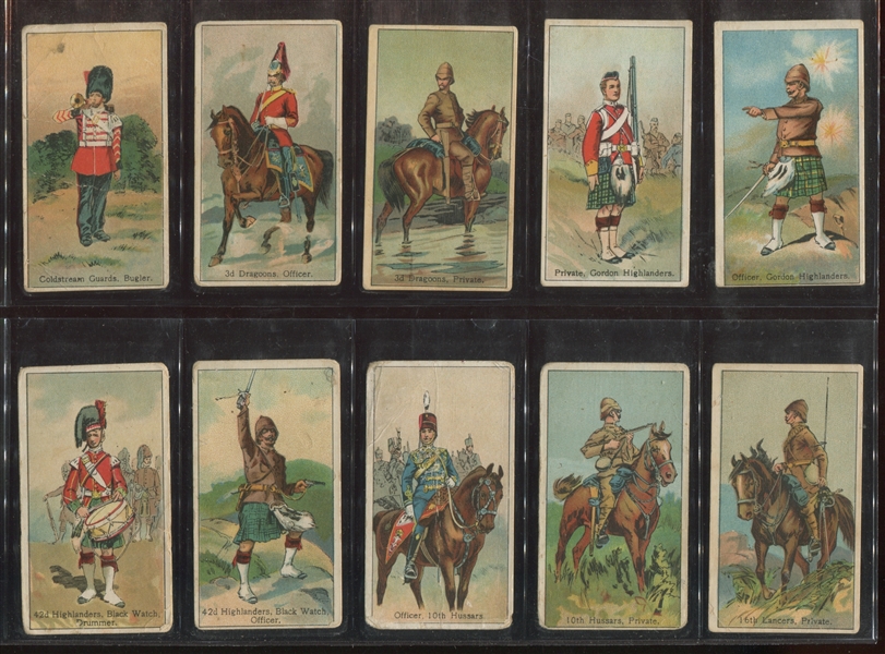 T414 American Tobacco Company Military Uniforms Near Complete Set (24/25) Cards