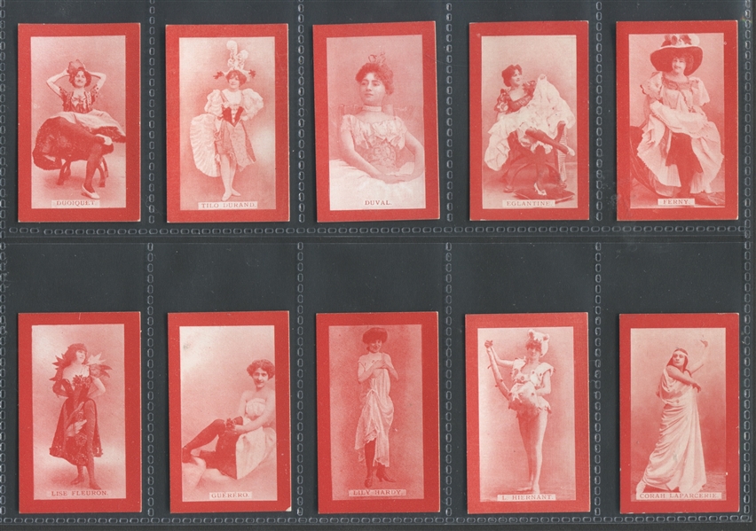 T480? Murai Cigarettes Actresses (Red-Bordered) Complete Set of (50) Cards