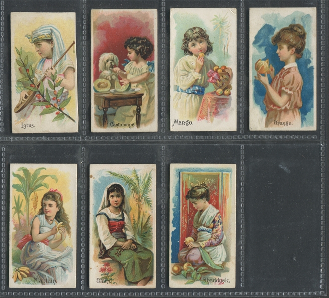 N12 Allen & Ginter Fruits Lot of (7) Cards