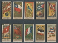N9 Allen & Ginter Flags of All Nations (Virginia Brights) Lot of (30) Cards with UK Yellow Sun