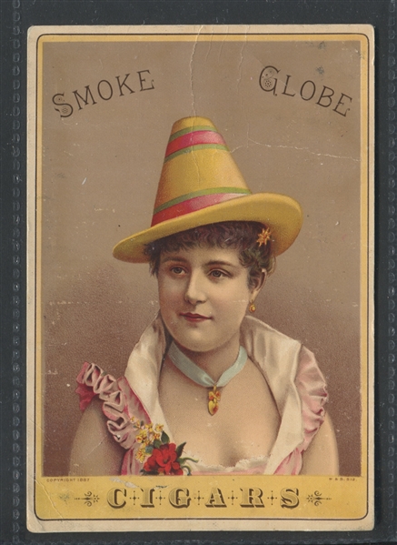 Interesting Globe Cigars Cabinet-Sized Trade Card