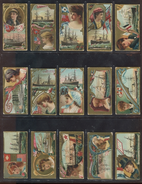 N83 Duke Tobacco Ocean and River Steamers Lot of (15) Cards
