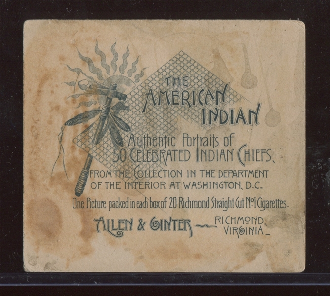 N36 Allen & Ginter American Indians Large Format - Crow's Breast