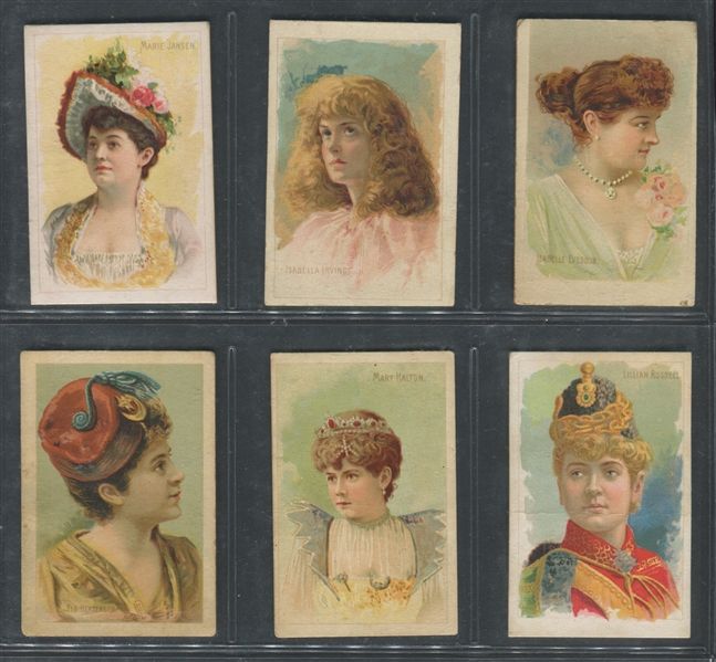N532C R. Whalen & Company Actresses Lot of (6) Cards