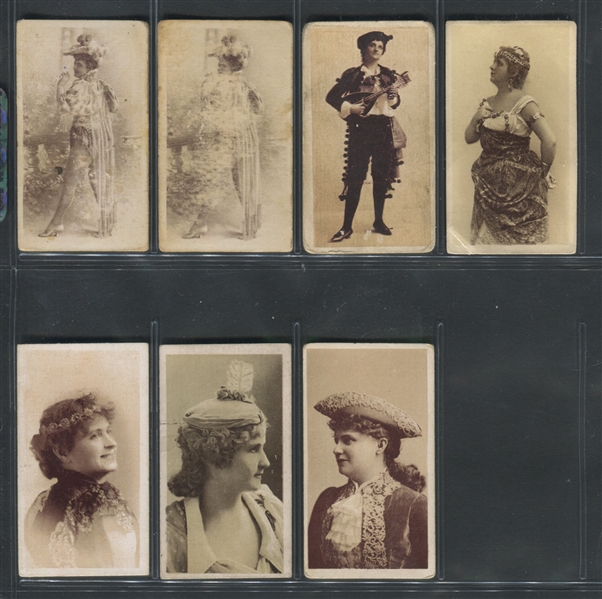 N215 Kinney Actresses Sepia Lot of (7) Cards