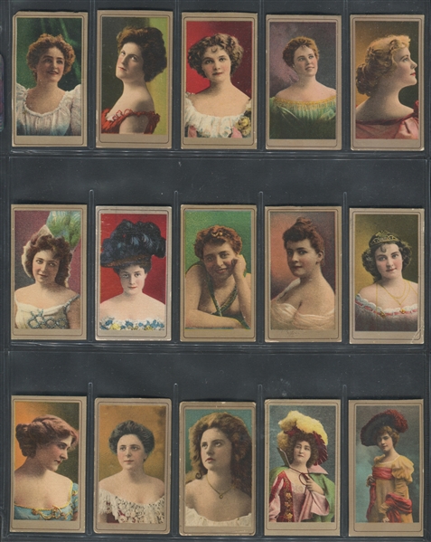 T481 Murai Tobacco Actresses Lot of (45) Cards
