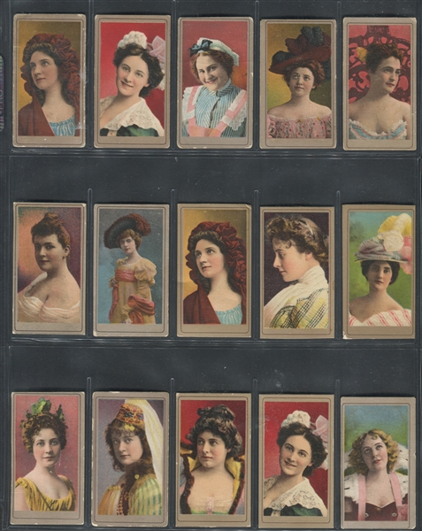 T481 Murai Tobacco Actresses Lot of (45) Cards