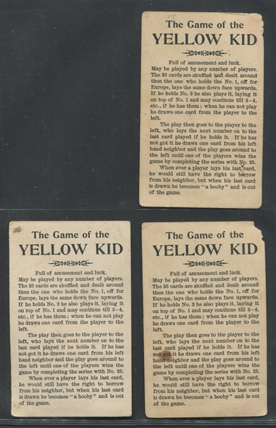 E231 Adams Gum Yellow Kid Near Complete Set (24/25) Cards - Large Number Variation