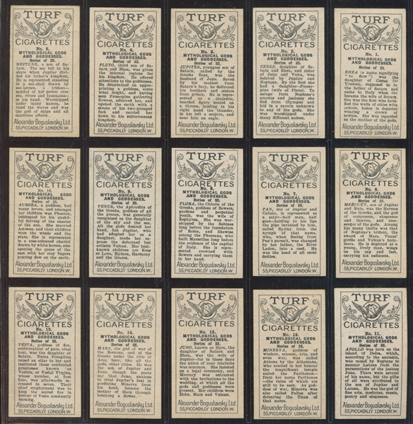 1924 Boguslavsky Mythical Gods and Goddesses Complete Set of (25) Cards