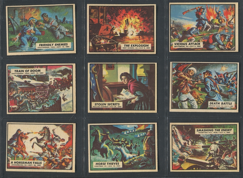 1965 A. & B.C. Civil War News Complete Set of (88) Cards with Tough Checklist