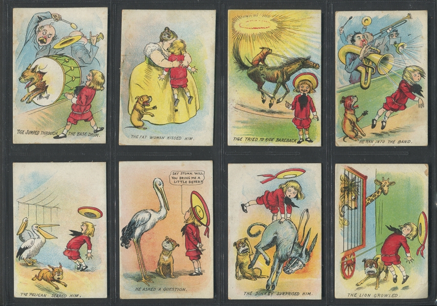Interesting Early 1900's Buster Brown at The Circus Near Set (32/40) with Yellow Kid Images