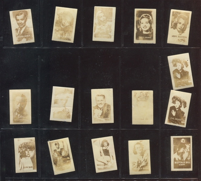 1949 R714-27 Topps Magic Photos Lot of (28) Cards