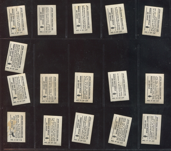 1949 R714-27 Topps Magic Photos Lot of (28) Cards