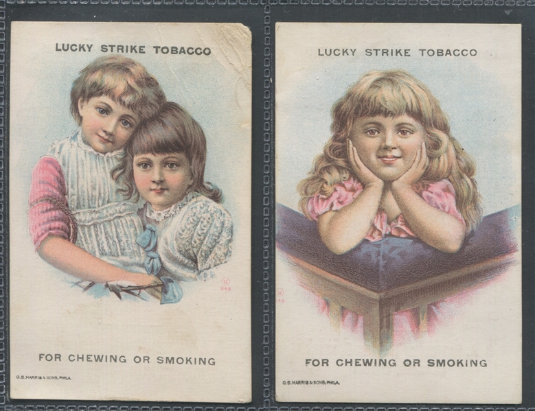 N563 Patterson Lucky Strike Beautiful Cards Lot of (2) Cards