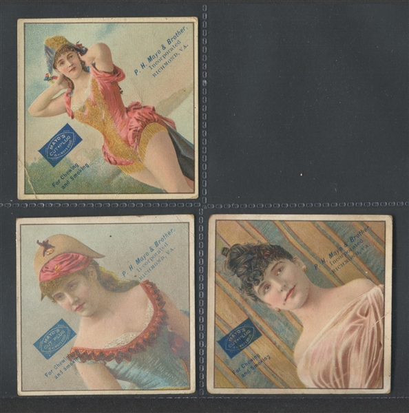 N299 Mayo Actresses (Square) Lot of (3) Cards 