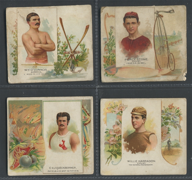 N43 Allen & Ginter World's Champions Lot of (4) Cards