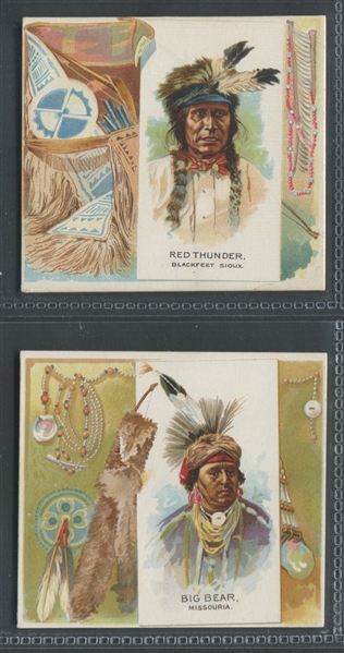 N36 Allen & Ginter American Indians Lot of (6) Cards