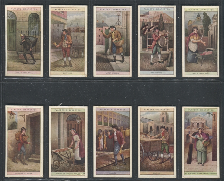 1916 John Player Cries of London Complete Set of (25) Cards