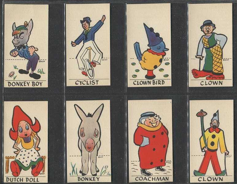D64 Pinocchio Circus Performers Complete Set of (60) Cards