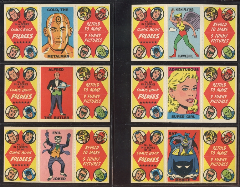 1966 Topps Comic Book Foldees Near Set (40/44)