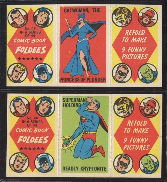 1966 Topps Comic Book Foldees Near Set (40/44)