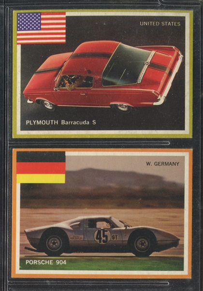 1966 Strombecker Racing Cards Partial Set (11/12) 