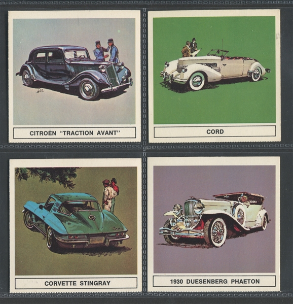 1967 B/A Gallery of Great Cars English Backs Complete Set (24)