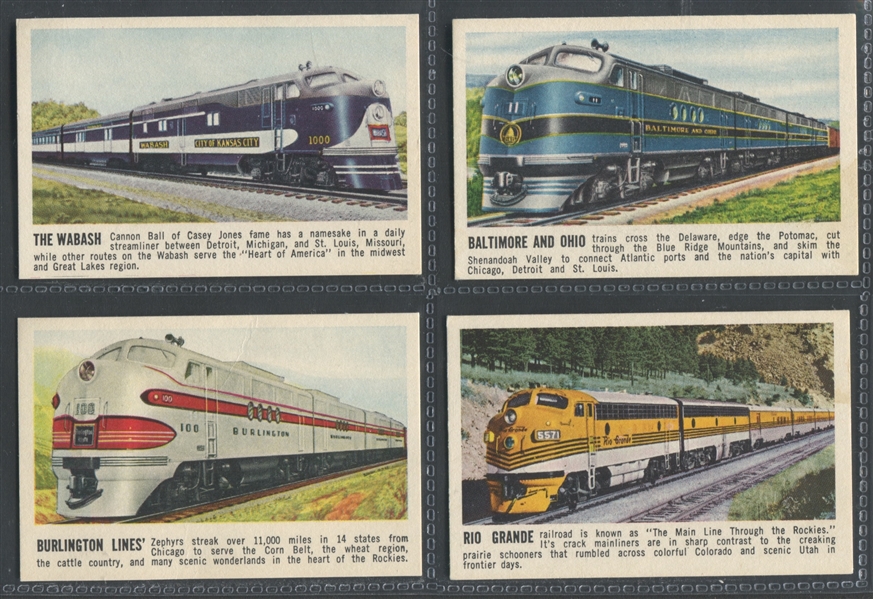 R797 Brach's Fine Candies Railroad Trading Cards Lot of (5) Cards