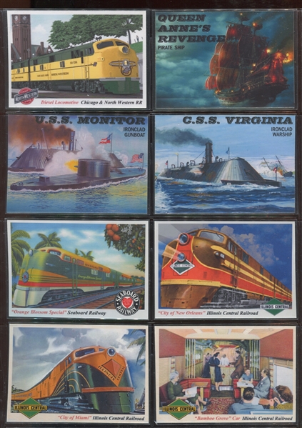 Interesting Bob Lemke Created Rails and Sails Lot of (15) High Quality Cards