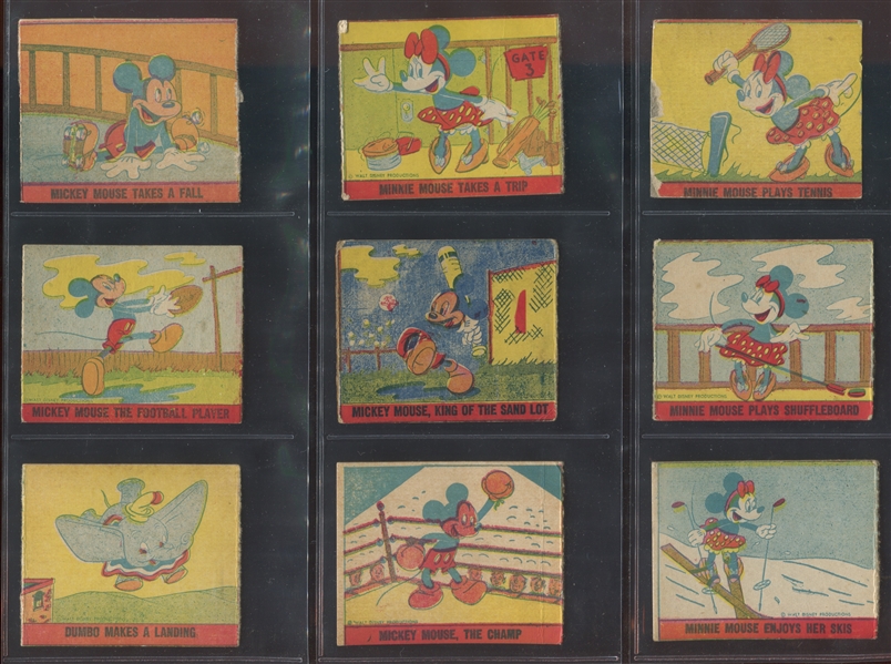 R161 Mickey Mouse Strip Card Complete Set of (32) Cards