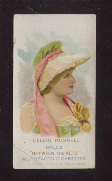 N343-1 Hall's Between The Acts Actresses Lillian Russell (Color)