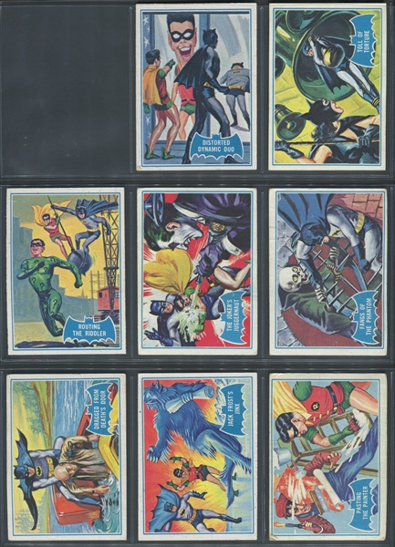 1966 Topps Bat Man Blue Bat (Puzzle Back) Near Complete set (39/44) Cards