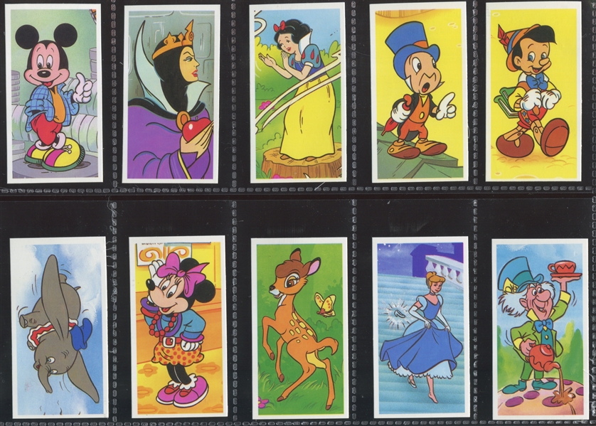 1989 Brooke Bond (Canada) Magical World of Disney Complete Set of (25) With Album