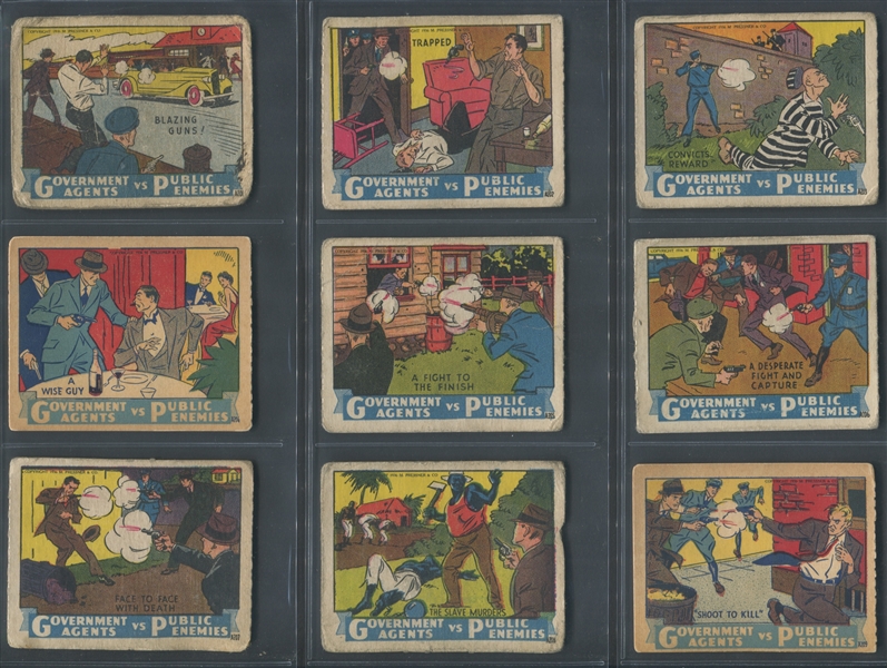 R61 Pressner Government Agents vs. Public Enemies Complete Set of (24) Cards