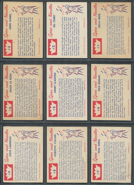 1960 Fleer Spins and Needles Complete Set of (80) Cards