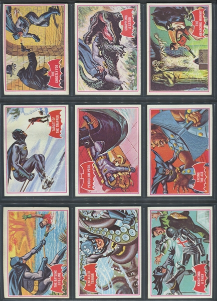 1966 Topps Batman (Red Bat) Complete Set of (44) Cards
