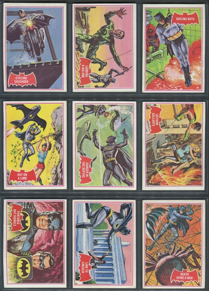 1966 Topps Batman (Red Bat) Complete Set of (44) Cards