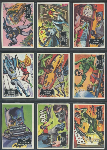 1966 Topps Batman Black Bat Complete Set of (55) Cards