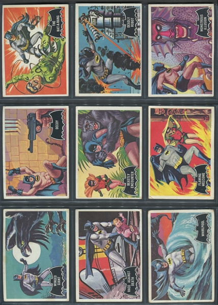 1966 Topps Batman Black Bat Complete Set of (55) Cards