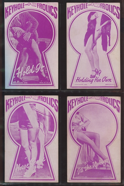 1930's Mutoscope Keyhole Frolics Near Complete Set of (28/32) Cards