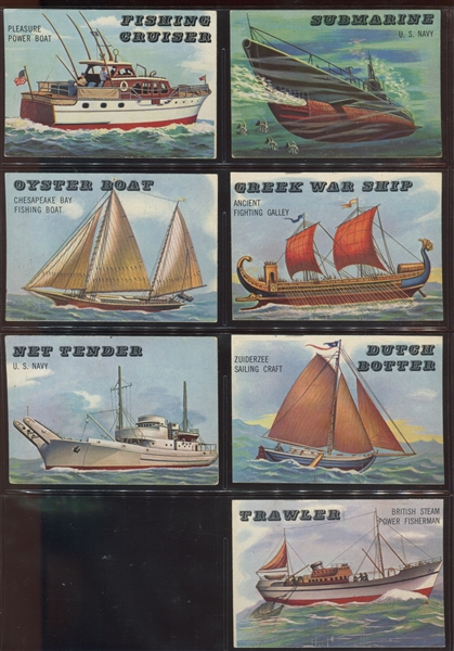 1955 Topps Rails & Sails Near Complete Set (189/200) Cards