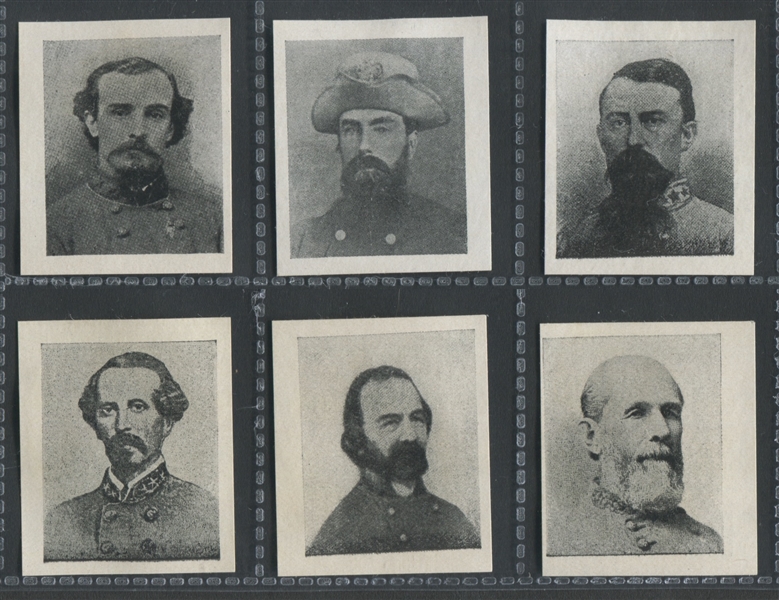 E-UNC American Chicle Confederate Portraits Lot of (16) Cards