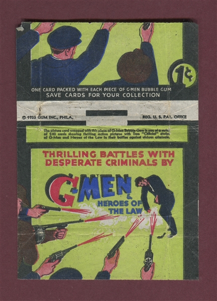 R60 Gum Inc G-Men and the Heroes of the Law Wrapper