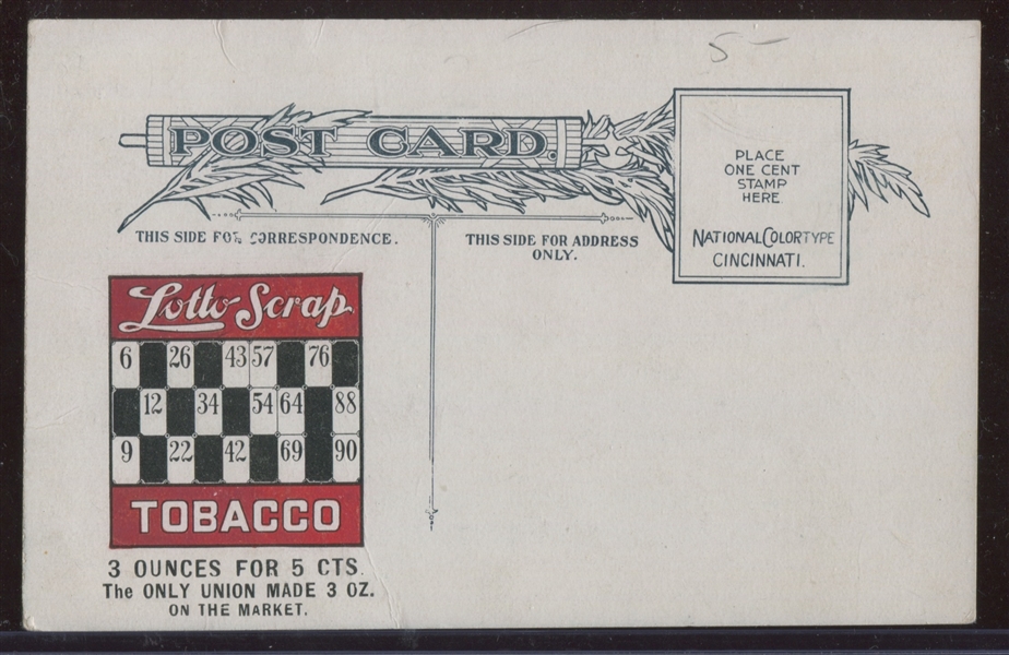 T135 Victor Tobacco Lotto Scrap Postcard - West Virginia State Capital Building, Charleston
