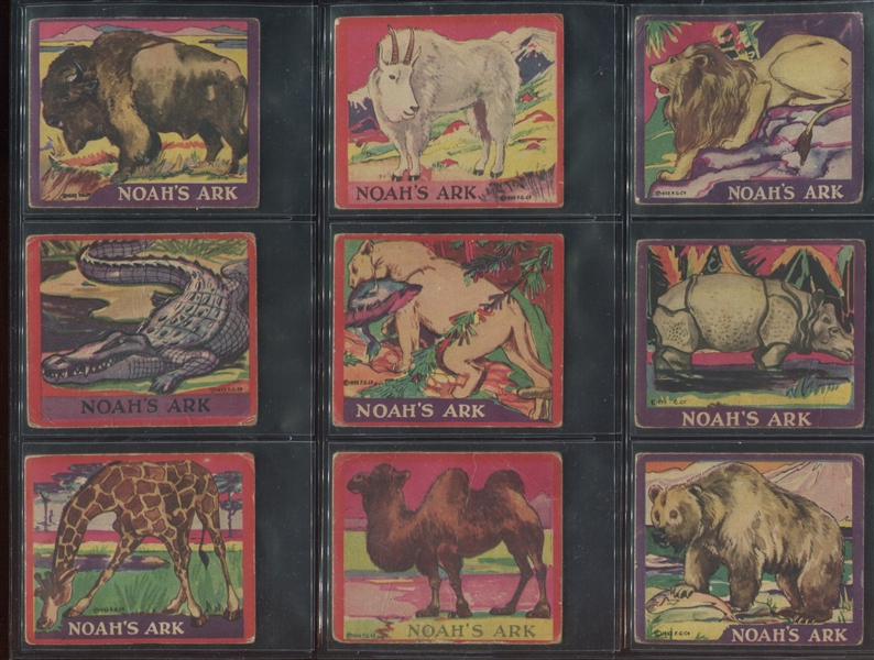 R100 Flatbush Gum Noah's Ark Complete Set of (24) Cards