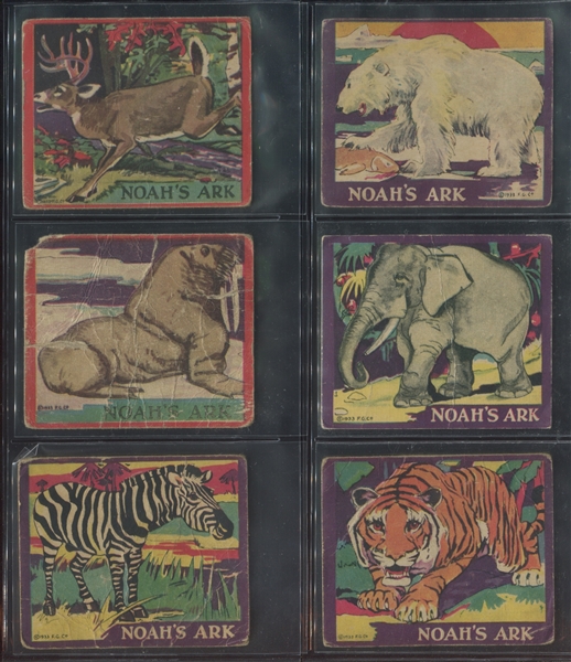 R100 Flatbush Gum Noah's Ark Complete Set of (24) Cards