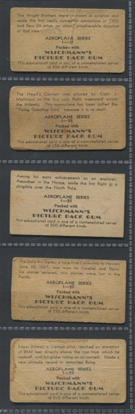 R5 Wischmann's Aeroplane Series Complete Set of (25) Cards